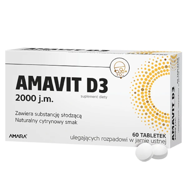Amavit D3 2000 j.m. – 60 tabletek ODT
