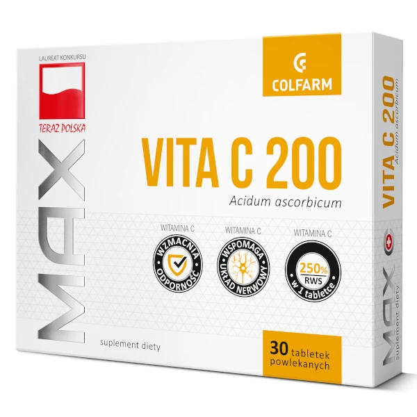 Colfarm MAX VITA C 200 – 30 tabletek