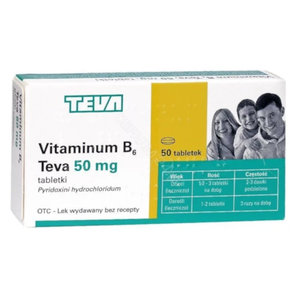 Vitaminum B6 Teva - 50 tabletek